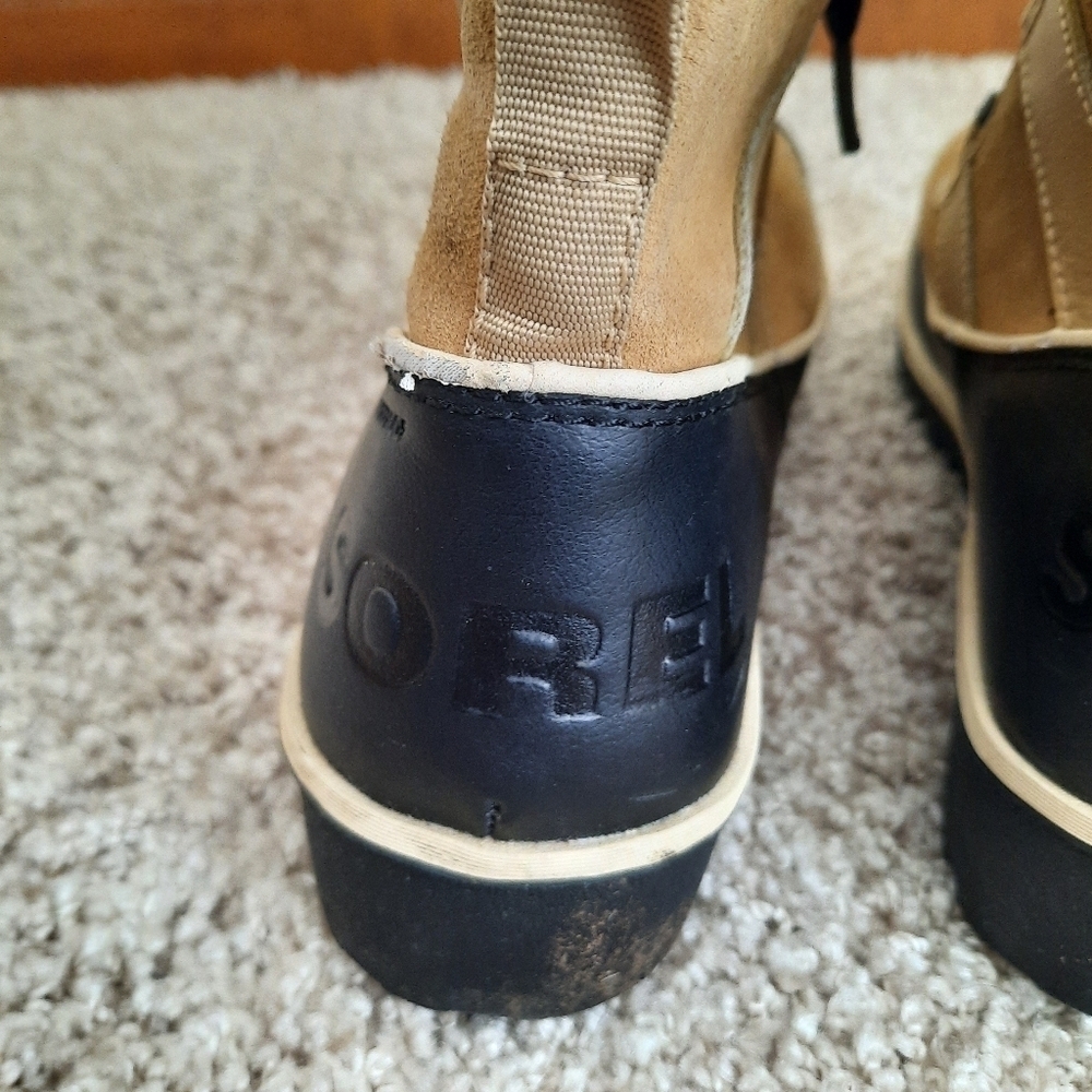Sorel Tovoli II Suede Curry Tan Waterproof Winter Snow Boots NL2089-373 Size 5 - Picture 8 of 14